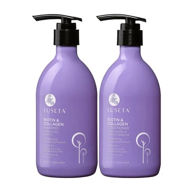 Luseta Biotin & Collagen Shampoo & Conditioner Set 2 x 16.9oz prevent hair loss  - Image 1 of 4