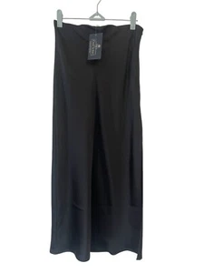 Better Be Women's Size Small NWT Satin Skirt Black Full Length - Picture 1 of 5