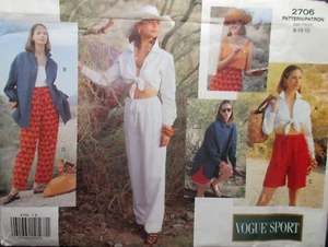 Vogue Sport Pattern 2706 Size-8-10-12 - Picture 1 of 10