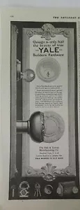Pomello porta ferramenta costruttori Yale & Towne 1926 design metà della bellezza pubblicità vintage - Foto 1 di 1