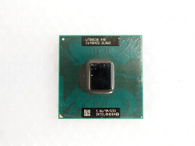 Processeur Intel Celeron M CPU 410 1,46 GHz 1 Mo Cache 533 Mhz FSB PPGA478 SL8W2 - Photo 1/3