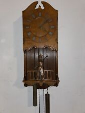 Antique ODIN 8 Day Wall Clock Made In Denmark