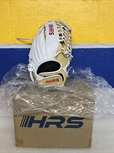 Hit Run Steal HRS Select Series Custom 12" Softball Handschuh weiß hellbraun Leder neu - Bild 1 von 9