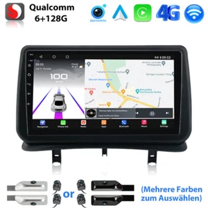 360°KAM 6+128G Für Renault Clio III 2005-2014 Android Autoradio CarPlay Navi GPS - Bild 1 von 17
