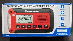 Midland Model ER50 Emergency Alert Weather Radio & Flashlight, Hand Crank, Solar