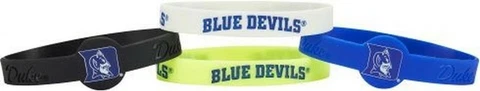 Duke Blue Devils Silicone Bracelets 4 Pack Thin [NEW] NCAA Jewelry Bracelet Cover
