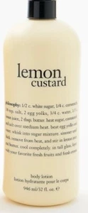 Philosophy Lemon Custard KÖRPERLOTION 32 Unzen Neu OHNE PUMPE ENTHALTEN - Bild 1 von 1