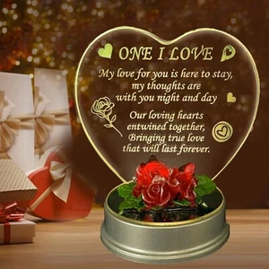 One I Love Heart Shape LED Light Gift Christmas Xmas Husband Wife GF BF Present - Picture 1 of 10