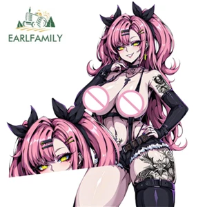 EARLFAMILY 5.1'' Nicole Tattoos Anime Car Stickers Fanart Peeker Hentai Decals - Picture 1 of 3