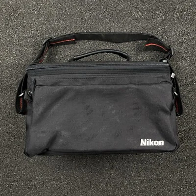 Nikon Camera Bag Big Black Square With Strap Dividers Pockets - Image 1 of 4