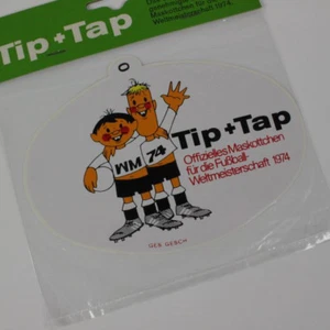 Aufkleber Tip+Tap Fußball FIFA WM 1974 DFB Lizensiertes Original Produkt oval #0 - Bild 1 von 6