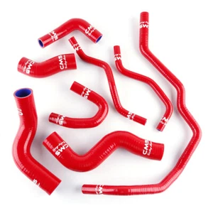Red Silicone Radiator Coolant Heater Hose Kit for VW Golf GTi MK5 2.0 TFSI Turbo - Picture 1 of 12