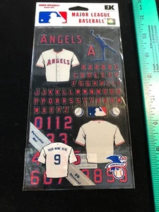 6 New Los Angeles Angels Sticker Sheets - Anaheim - Personalize Your Own Jersey  - Picture 1 of 2