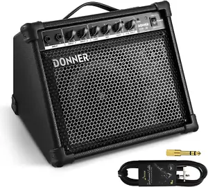 DKA-20 Keyboardverstärker 20 Watt Keyboard AMP mit AUX-Eingang und zwei Kanälen, Bas - Bild 1 von 8