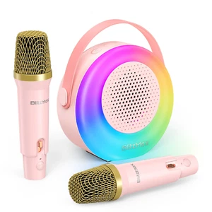Kids Karaoke Machine with Bluetooth and Wireless Microphones - Picture 1 of 7