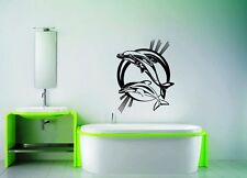 Wall Stickers Vinyl Decal Dolphin Fish Waterfowl Kit For Bathroom (ig230)