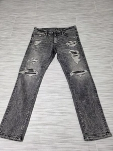 American Eagle Next Level Flex Slim Fit Denim Gray Jeans Mens 33 X 30 - M2169 - Picture 1 of 5