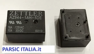 AZ944-1AH-5DE Zettler RELAY SPST 16A/125VAC 10A/30VDC 4PIN PCB RELE ( = 2 PEZZI) - Foto 1 di 5