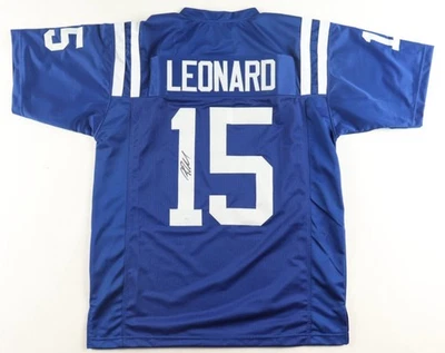 Riley Leonard Hand Signed Auto Colts/Notre Dame XL Custom Jersey w/JSA Hologram - Image 1 of 3