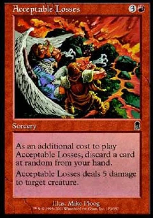 Acceptable Losses - Medium Play MTG Odyssey - Image 1 of 1