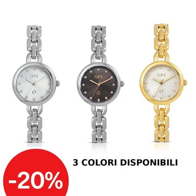 Orologio Donna Ops Objects Acciaio 28mm Quadrante Vari Colori con cristalli - Immagine 1 di 3