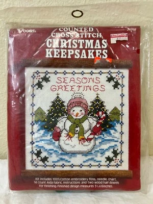 Vogart 计数十字绣图案圣诞纪念品季节问候 #20903 — 第 1/2 张图片