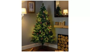 6ft Christmas Tree Premier Decorations Fibre Optic Snow Tip LED Stars 3118913 - Picture 1 of 5
