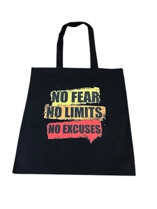 NEW canvas tote shoulder bag custom graphic handmade W 14 H 16 SH 11 inches - Bild 1 von 2