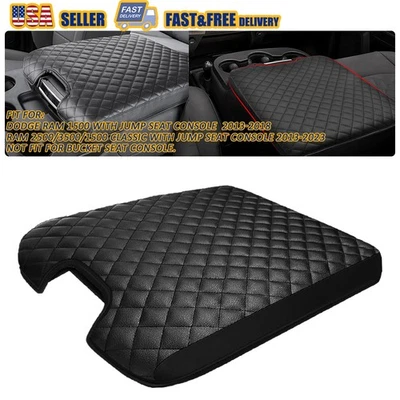 For 2013-2018 Dodge Ram 1500 Center Console Armrest Cover Accessories Jump seat - Image 1 of 4