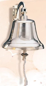 Schiffsglocke aus massivem Messing, 10 Zoll - Bild 1 von 1