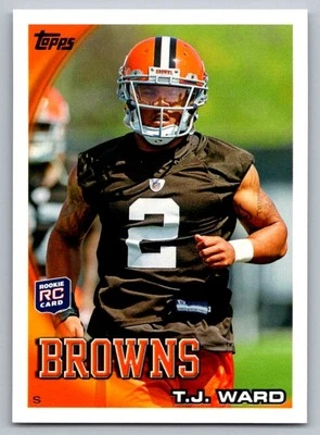 2010 Topps T.J. Ward Rookie Cleveland Browns #245 - Image 1 of 2