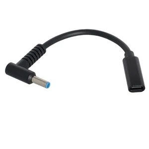 Type C Female Input to DC 4.5mm x 3.0mm Power PD Charge Cable For HP Laptop s - Picture 1 of 11