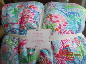 Pottery Barn Teen Lilly Pulitzer Mermaid Cove Comforter Twin Multi New w tag - Picture 1 of 2