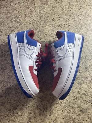 Nike Air Force 1 ’07 Low White Varsity Royal Red 315122-113 para hombre talla 12 Foto 1 de 4