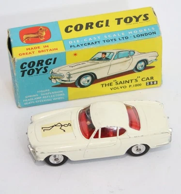 Corgi Toys 258 The Saint’s  Car Volvo P1800 Original with Original Box - Image 1 of 4