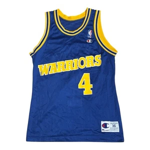 Vintage 90s Champion Mens NBA Golden State Warriors Chris Webber Jersey Size 36 - Picture 1 of 6