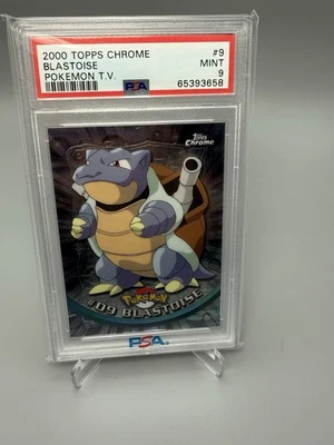 2000 TOPPS CHROME POKEMON T.V. #9 BLASTOISE PSA 9 - Image 1 of 4