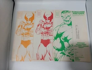 Wolverine & Hulk X-MEN MARVEL Comics Abo Versandtasche vorne siehe selten rar - Bild 1 von 5