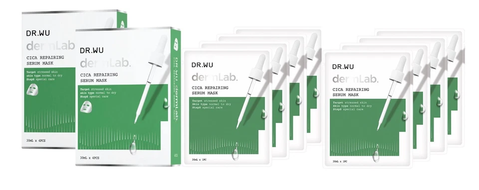 Dr. Wu Dermlab CICA Repairing Serum Mask 8pcs - Image 1 of 1