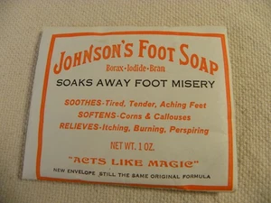 Johnson's Foot Soap Dissolving Powder 1 Pack - 1oz Discontinued - Picture 1 of 2