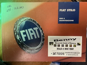 Libretto uso e manutenzione Fiat stilo completo astuccio autoradio service assis - Foto 1 di 3