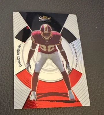 2005 Finest Football Card #146 Carlos Rogers Rookie - Redskins - Image 1 of 2