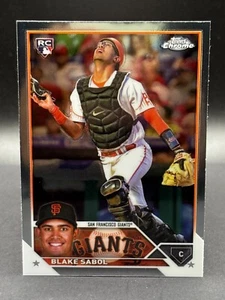 Lote de 2 tarjetas de novato Blake Sabol Gigantes de San Francisco - Imagen 1 de 2