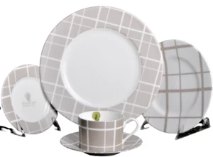 WATERFORD Fine Bone China Crossroads Piedra 5 Piezas Ajuste de Lugar Nuevo - Imagen 1 de 8