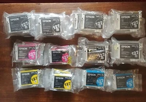 Leere Epson Tintenpatronen 127 schwarz & alle Farben, insgesamt: 31 - Bild 1 von 1