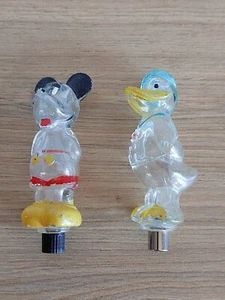 Donald Duck und Mickey Mouse Glasflacons ca. 10 cm - Bild 1 von 11