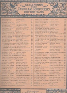 Sheet Music, First Valse, Durand 1897 Gleanings From Popular Composers Piano Vtg - Picture 1 of 2