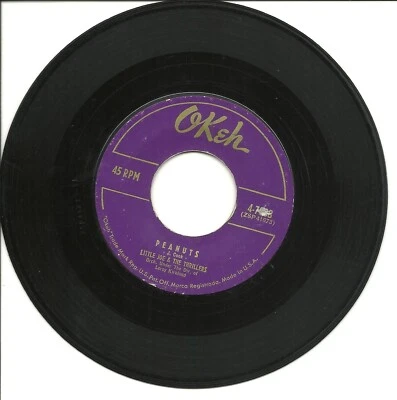 Little Joe & the Thrillers-Peanuts/Lilly Lou-45 RPM-doowop-vinyl-record-Okeh7088 - Image 1 of 2