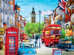 Jigsaw Puzzle International London England Double Decker Bus 550 pieces NEW - Picture 1 of 1