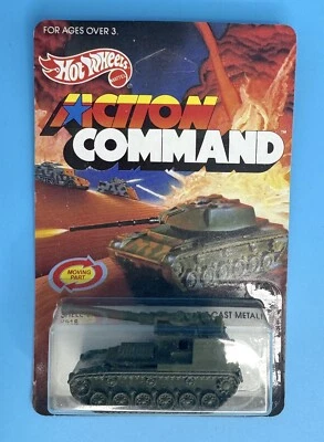 Vintage Hot Wheels Shell Shocker Action Command #2518 Tank Army 1984 NOC  - Image 1 of 2